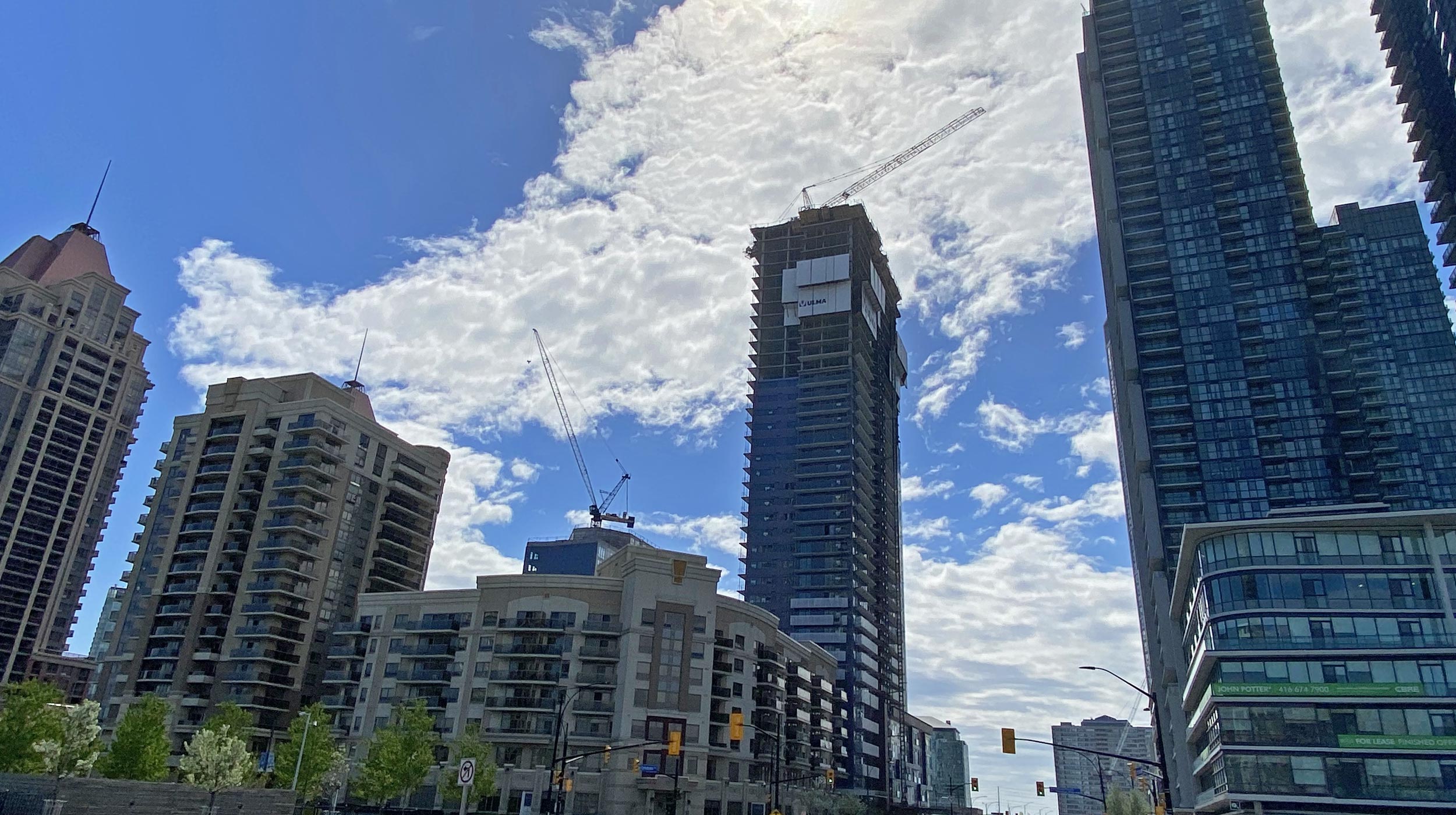 This project consists of two towers, a 43 story and 20 story with 3 levels of shared underground parking, with stunning views, sophisticated features, and amenities.