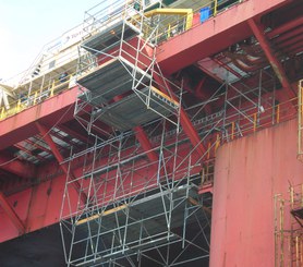 Maintenance of offshore platforms, Gran Canaria, Spain