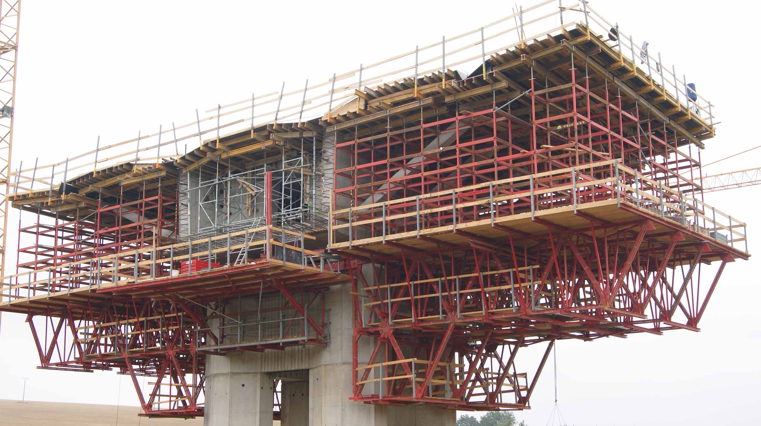 This bridge is part of the most important motorway currently under construction in the Slovak Republic.