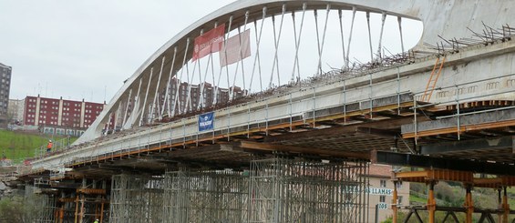 Bridge over the Las Llamas river bed, Santander, Spain