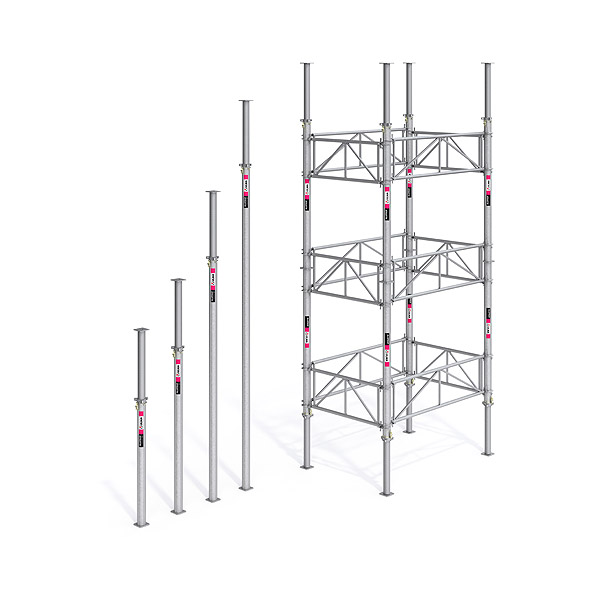 Light and high-capacity aluminum prop