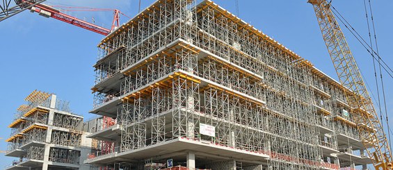 T-60 shoring towers combined with ENKOFLEX wooden beam formwork T-60 shoring towers combined with ENKOFLEX wooden beam formwork