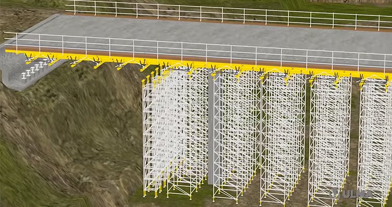 Packed Falsework (Full Shoring) T-60 and ENKOFORM HMK