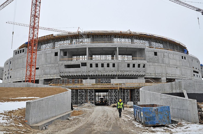 Tauron Arena, the largest sports arena in Poland