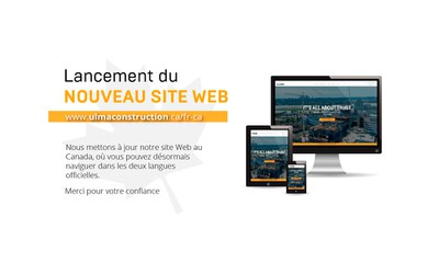 ULMA Construction Canada New French Website Launch Announcement