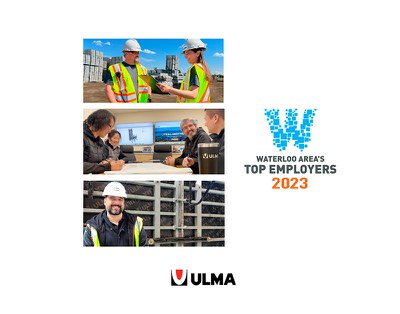 ULMA Construction Canada, one of the Waterloo's area Top Employers for 2023