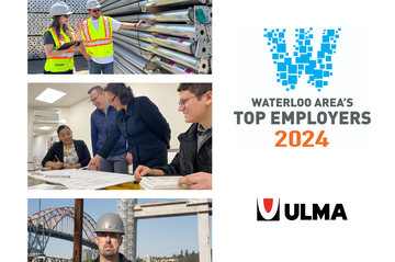 ULMA Construction Canada, one of Waterloo's area Top Employers for 2024