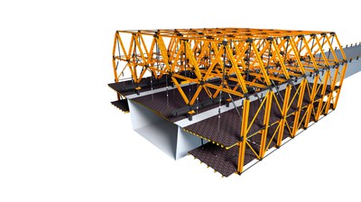 Chariot MK pour coffrage de ponts en composite