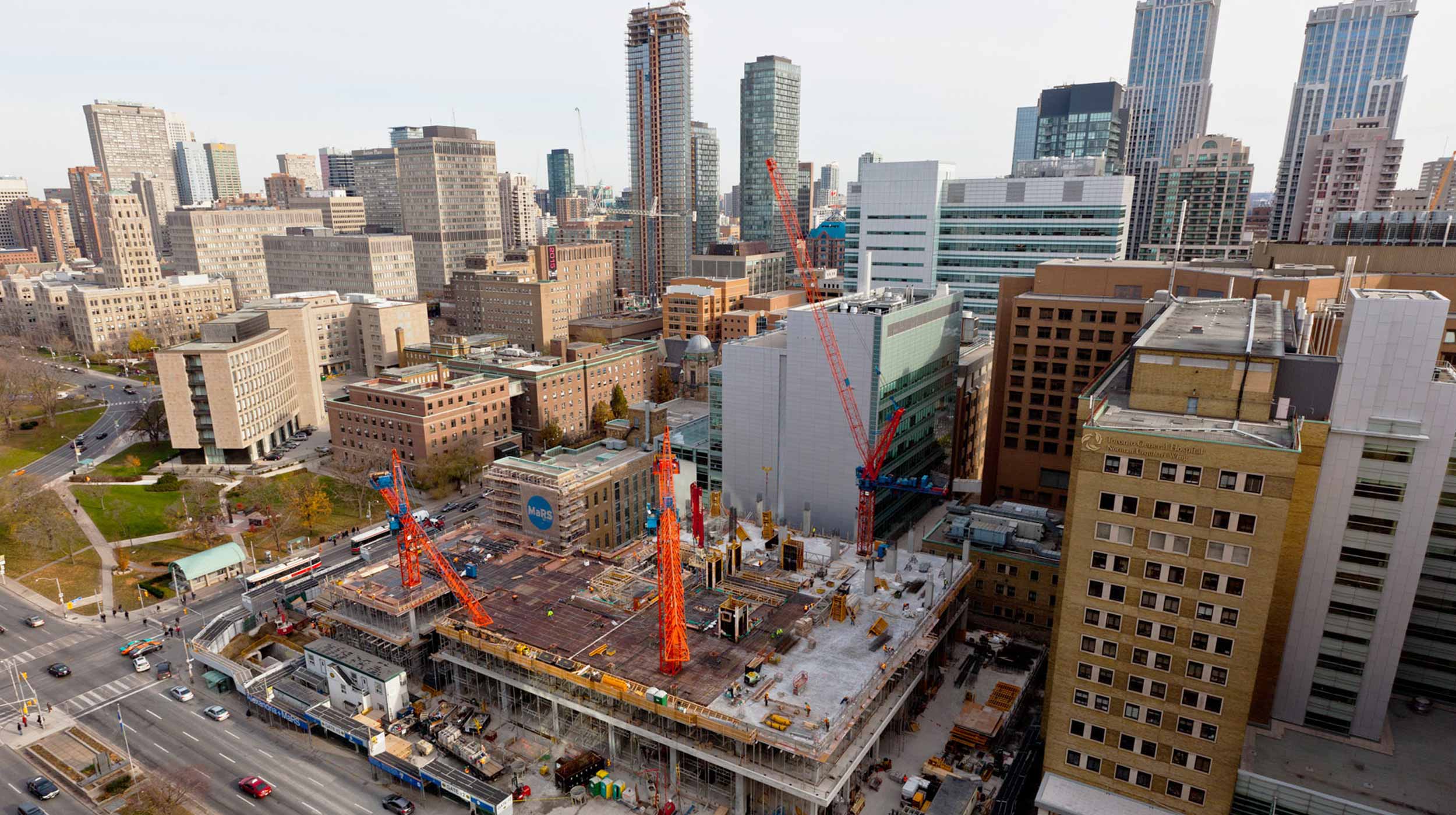 Situé dans le quartier Discovery de Toronto, la Phase II du Centre MaRs s’étendra sur 74 000 m² en comptant le complexe déjà existant.