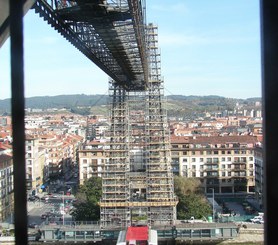 Rénovation du pont suspendu de Bizcaye, Bilbao, Espagne